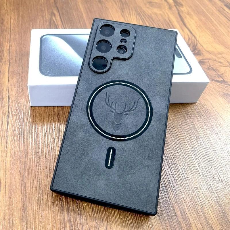 Luxury Leather Magnetic Phone Case for Samsung Ultra Series