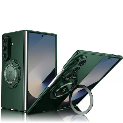 Luxury Military Armor Solid Color Magnetic 360 Bracket Phone Case For Samsung Z Fold 8 7 6 5 4 3 ZFold8Ultra for Magsafe Cover