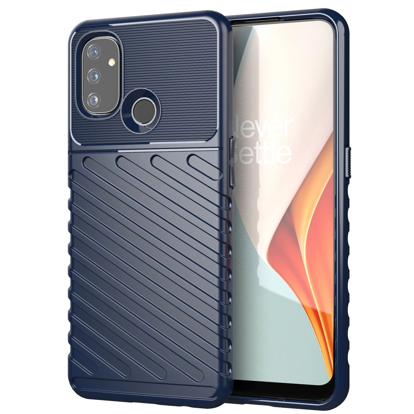 Luxury Shockproof Silicone Phone Case for OnePlus Nord N10 5G/N100 - Soft TPU Protective Cover