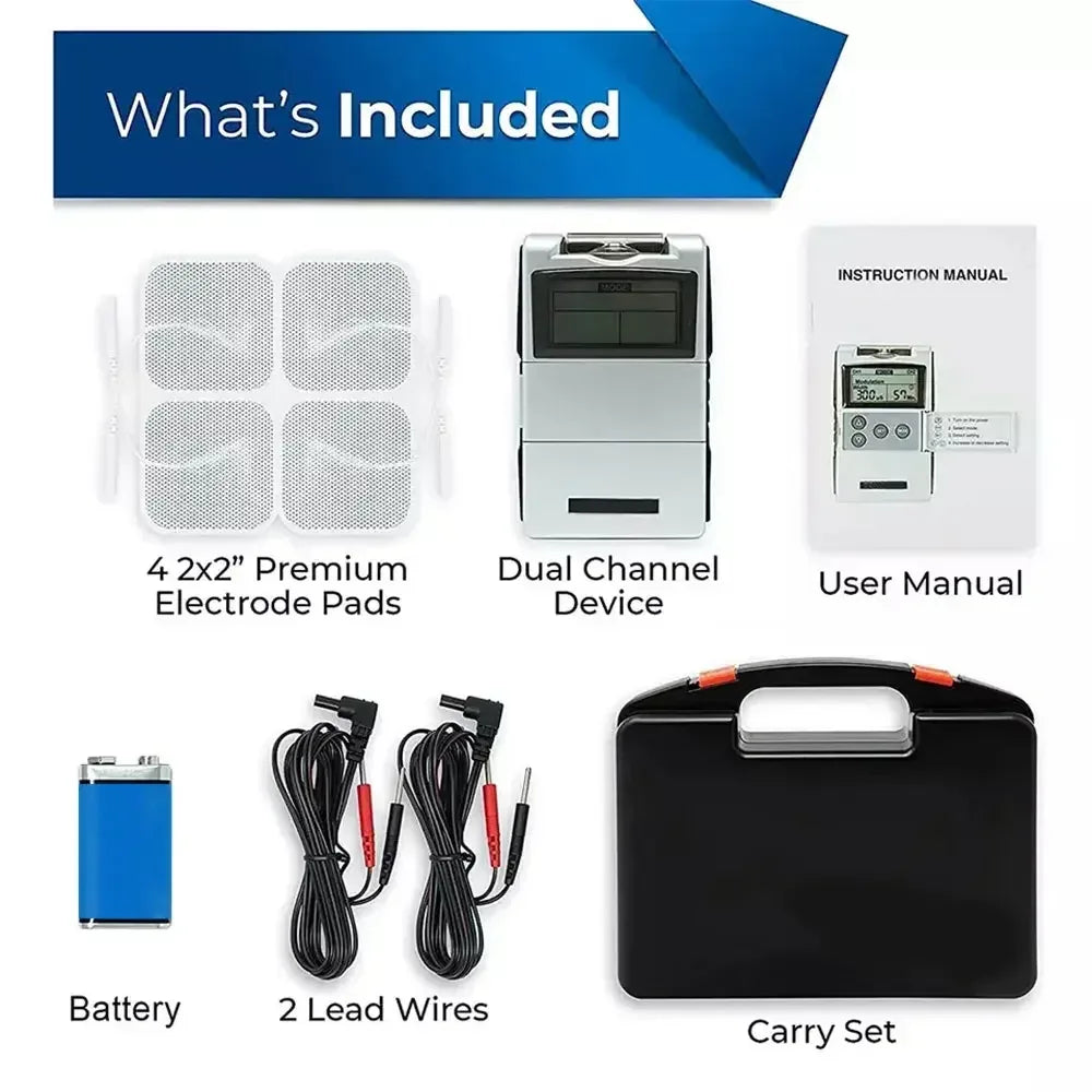 EMS TENS Unit Machine EMS Electric Muscle Therapy Stimulator Physiotherapy Pulse Electric Massage Device Back Body Neck Massager - Urbizia