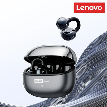 Lenovo LE302 Wireless Bluetooth 6.0 Headset Long Battery Life Sports Ear Clip Earphones HIFI Stereo Noise Cancelling Headphones - Urbizia