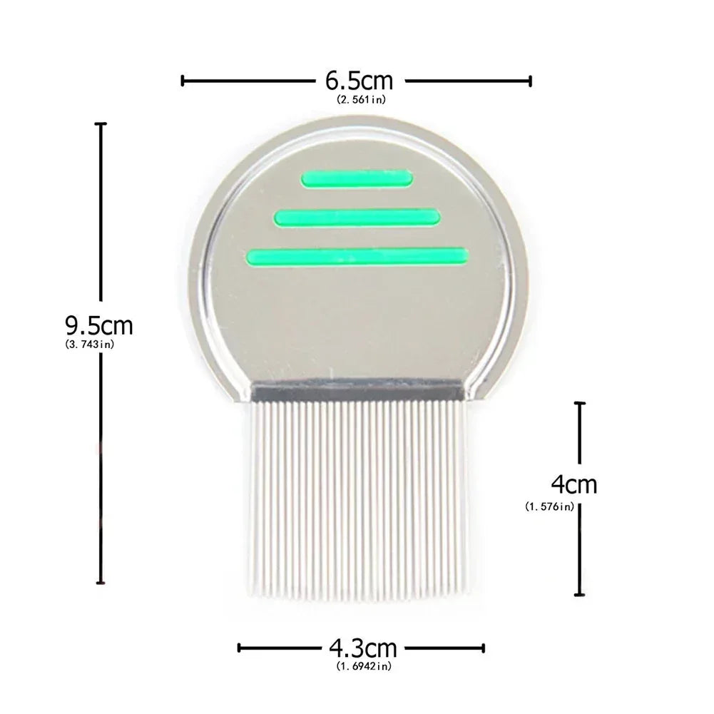 Stainless Steel Terminator Lice Comb Children Hair Removal Headdress Super Density Teeth Remove Nits Comb Dog Brushes Accessory - Urbizia