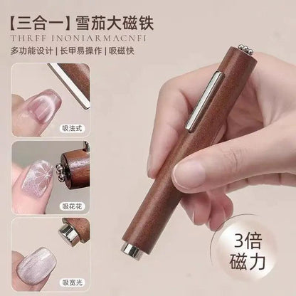 New 8in1 Nail Magnet Multi Functional For Attracting Glass Beads Cat Eye Nail Polish And Gel Polish