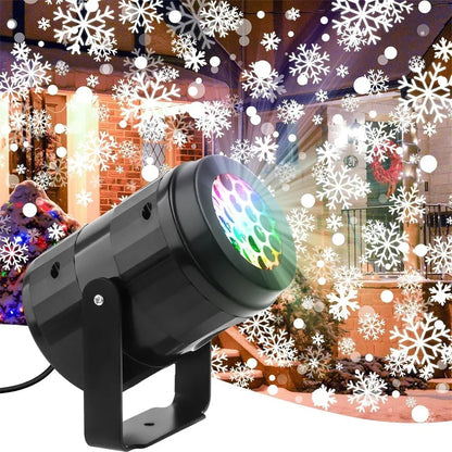 LED USB Snowflake Projector Light