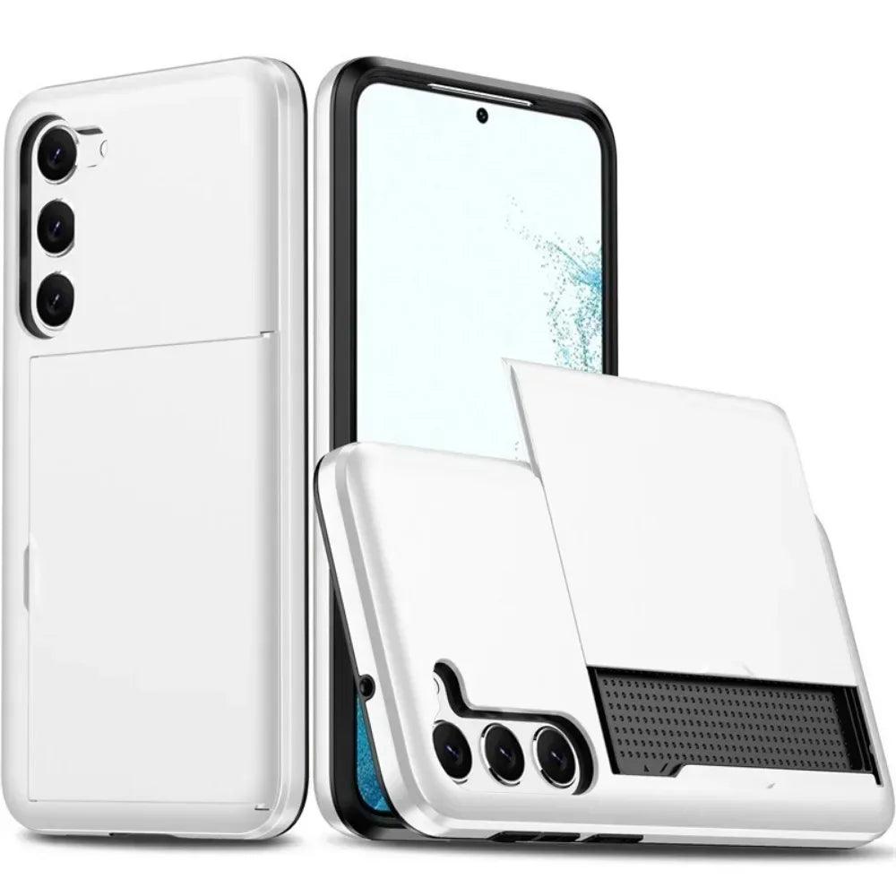 Wallet Card Holder Shockproof Case for Samsung Galaxy
