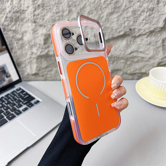 Matte Shockproof Magnetic iPhone Case with Stand