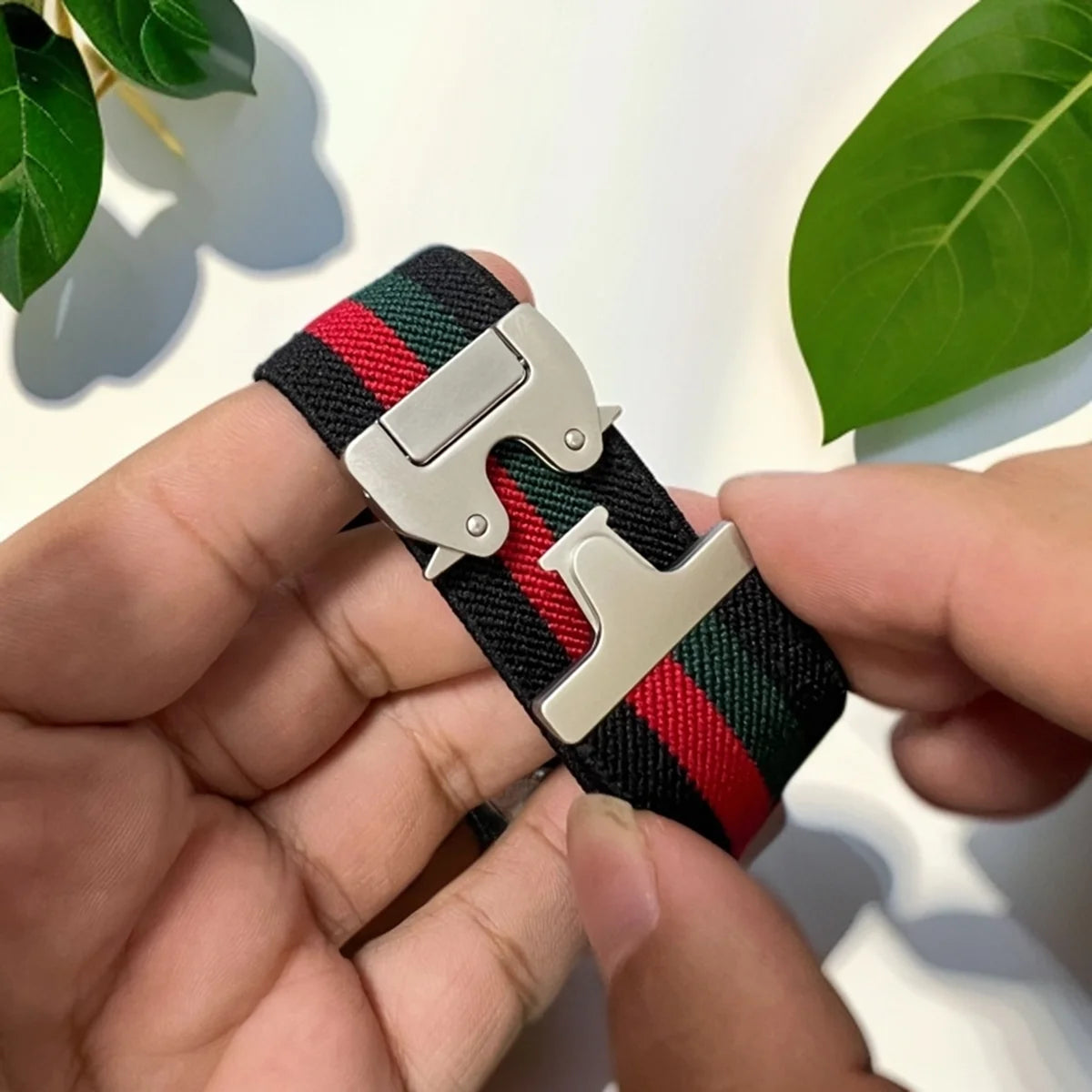 Nylon Loop for Apple Watch Band Series10 49mm46mm45mm44mm42mm 38mm40mm41mm Parachute Style Buckle for Iwatch Ultra2 S10 9 8 7 6