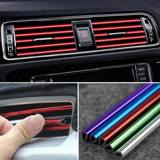 Car AC Outlet U-Shape Trim Strips & Door Edge Protector – 10pcs