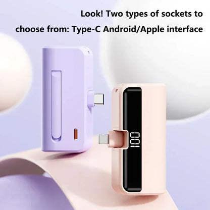 VIVO 50000mAh Capsule Power Bank Super Fast Charging Portable Large Capacity External Battery for iPhone Samsung Huawei 2026 New