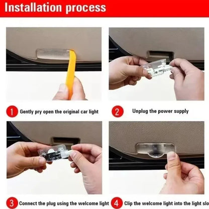 2Pcs LED Car Door Projector Logo High Definition Welcome Light For Lexus FSPORT LBX NX RX 350h 450h Plug-in Hybrid ES UX 300e