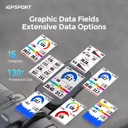 iGPSPORT BSC300T Touch-screen Bike Computer Global Colorful Map Wireless Cycling Computer  Support E-bike