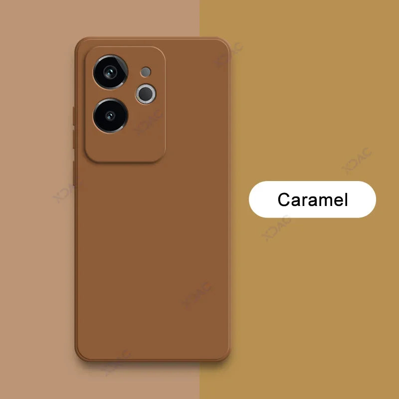 Luxury Dual Layer Cellphone Case for Realme GT6 GT 6 China 5G Full Camera Protection Soft Square Liquid Silicone Cover RealmeGT6