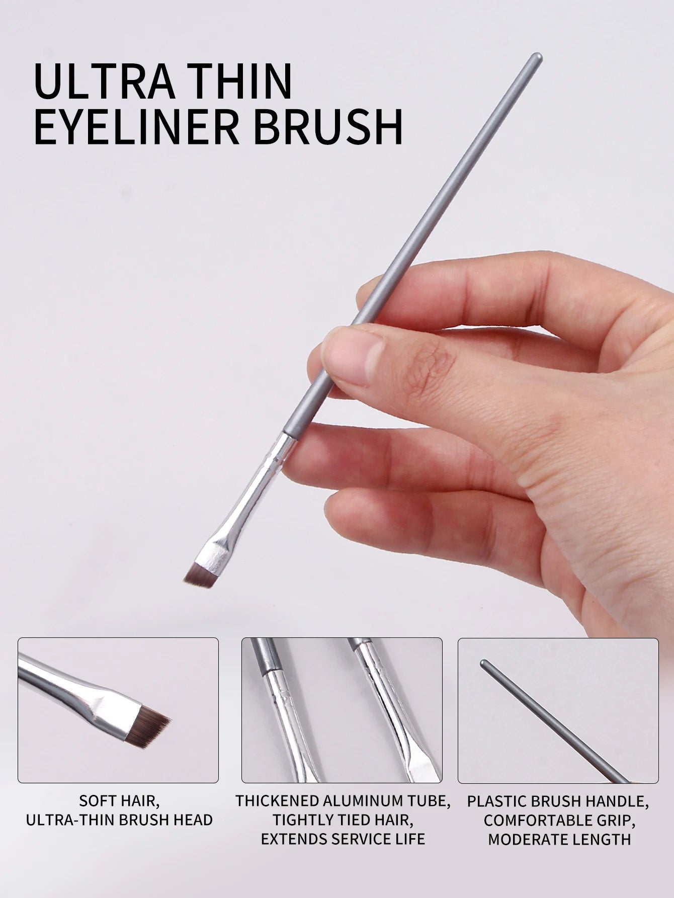 12‑Piece Super Thin Eyeliner & Eye Makeup Brush Set