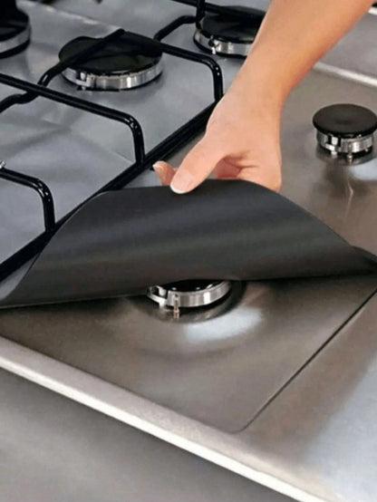 Commercial Restaurant Stove Top Heat Resistant Mat, Heavy Duty. 28x27cm, Teflon, for Professional Kitchen