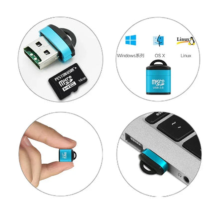 USB 2.0 Mini SD & TF Card Reader Adapter