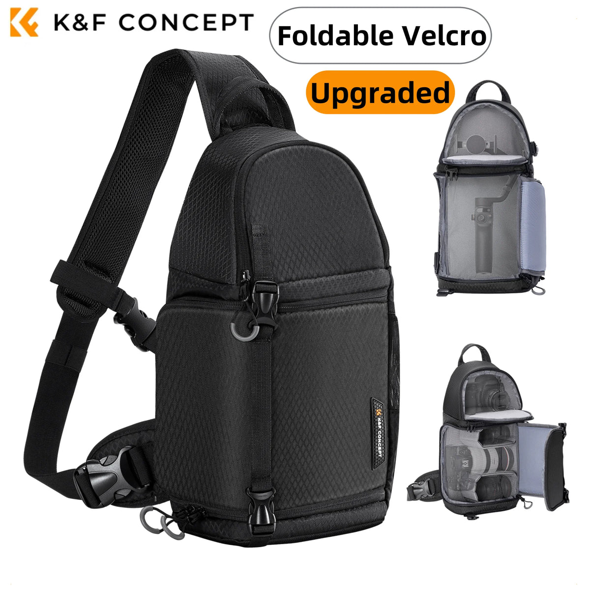 K&F CONCEPT Camera Bag Photography Backpack 10L Waterproof Camera Sling Backpack DSLR/SLR Camera Case For Sony DJI Fuji Bags