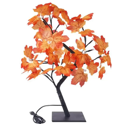 Table Tree Night Light USB/Battery Powered Touch Switch Artificial Bonsai Cherry Blossom Desktop Tree LED Lamp Light Decoration - Urbizia