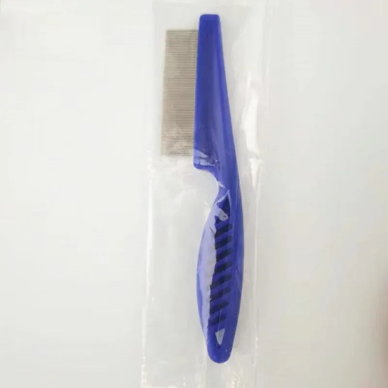1/2pc Pet Hair Shedding Comb Stainless Steel Flea Comb for Cat Dog Pet Comfort Flea Hair Grooming Comb Dog Brush Grooming Tools - Urbizia