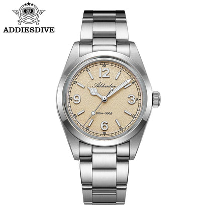 ADDIESDIVE New VH31 Quartz Watches Bubble Glass Retro Elegant WristWatch BGW9/C3 Luminous Waterproof 10Bar Men's Watch AD2518