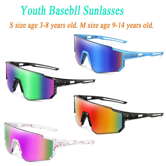 Kids UV400 Sports Sunglasses – Boys & Girls, Ages 3–14