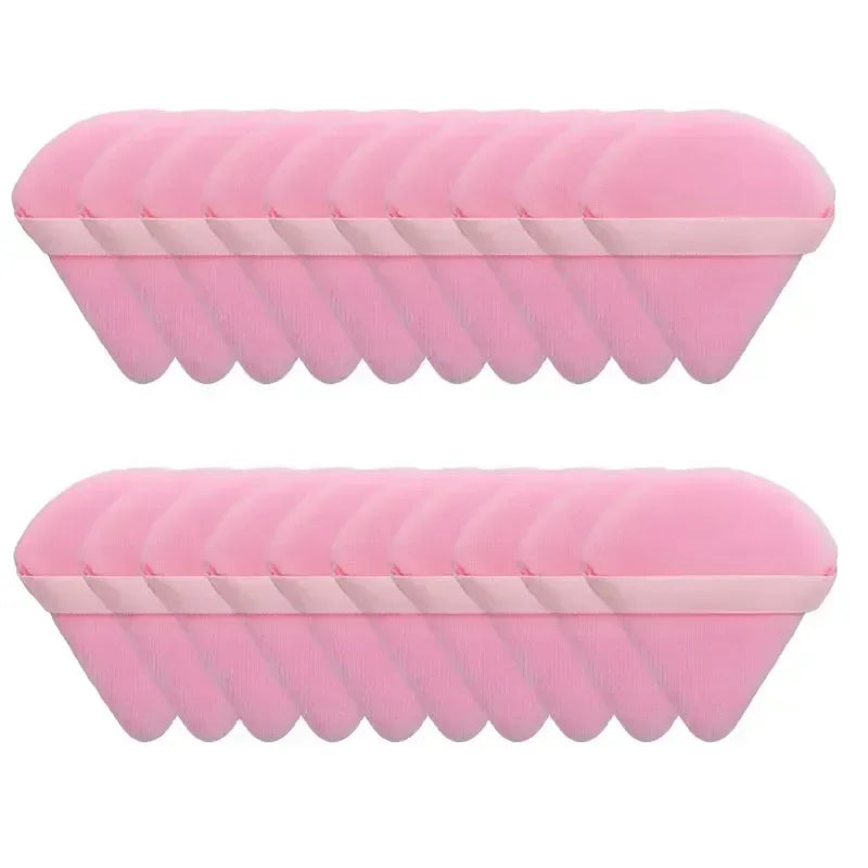 Triangle Velvet Powder Puff – Soft Makeup Sponge