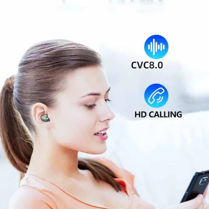 F9 TWS Bluetooth Wireless Headphones - Large-Capacity Charging Case & Digital Display, Long-Lasting Battery Game Earbuds - Urbizia