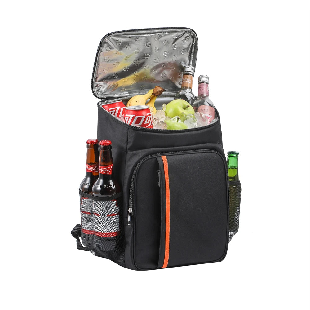 18L Portable Thermal Lunch Bag Food Box Durable Waterproof Cooler Ice Insulated Case Camping Oxford Dinner Backpacks Icebox