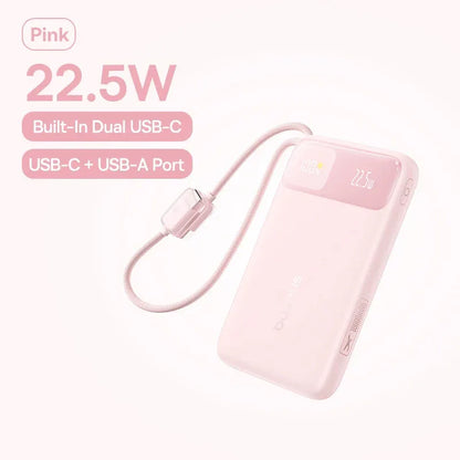 Baseus 10000mAh 22.5W Dual USB-C Cable Power Bank
