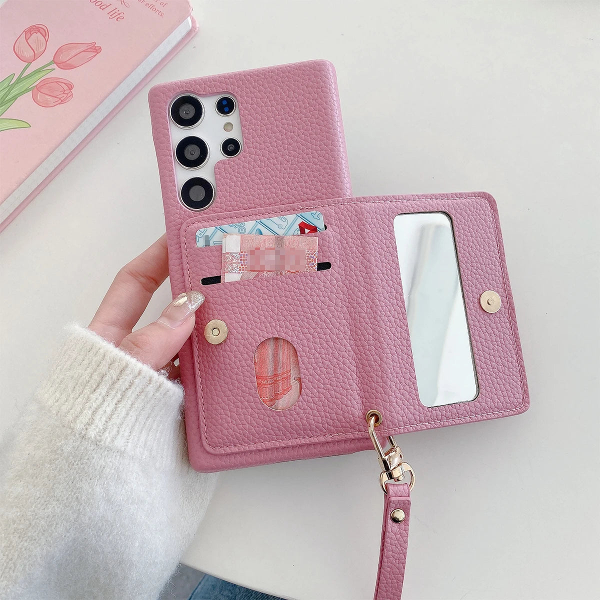 Luxury Leather Wallet Case For Samsung Galaxy A03 A12 A14 A21 A22 A23 A24 A32 A24 A32 A34 A42 A52 A53 A54 A71 A72 4G 5G A81