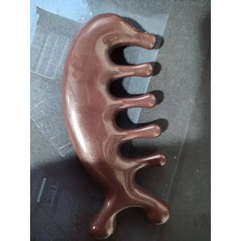 Gua Sha Massage Comb - Large-Toothed Facial Massager for Head, Face, Scalp, and Full Body - Gua Sha Relaxation Tool