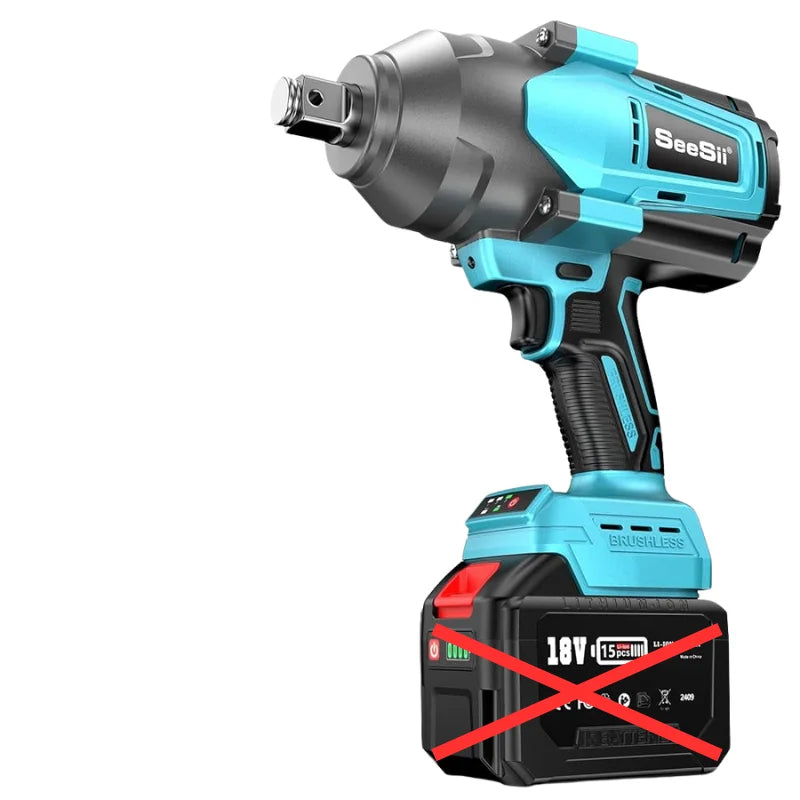 SEESII 2000Nm Electric Impact Wrench High Torque Brushless Cordless Power Impact Gun 3/4" Car Repair For Makita with 6.0Ah Battery