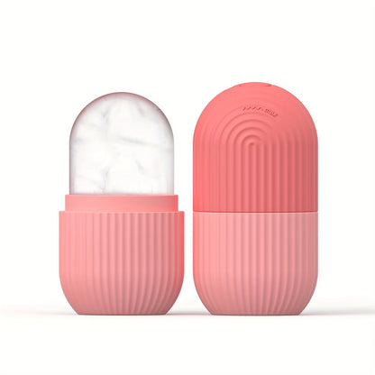 Silicone Ice Roller Massager for Face, Eyes - Natural Skin Care, Cooling and Eliminating Eye Bags, Reusable and Soothing