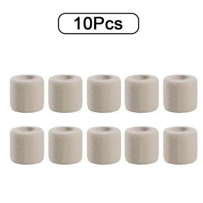 10pcs 2.5/5/10cm Non-Woven Universal Fit for Sports Elastic Foot Support Joint Protection Self-Adhesive Athletic Tape Bandage