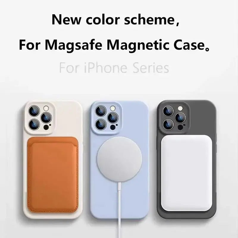 Magnetic Liquid Soft Silicone For Magsafe Case For Samsung Galaxy S26 S25 S24 S23 S22 Ultra Plus S26Ultra Shockproof Cover