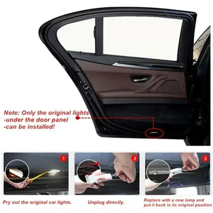 2Pcs Led Car Door Welcome Light Laser Projector Lamp For Bmw M Performance M2 M3 M4 M5 M6 E46 E90 E60 F10 F30 E39 E36 F20 E87