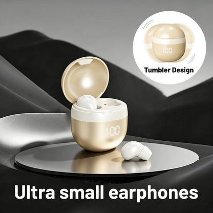 Small Wireless Bluetooth Headphones, Side Sleeping Not Pressing Ear And Sports Invisible In Ear Noise Cancelling Earphones, Low Latency, Long Battery Life HiFi Bass 6D Sound Effect Sleep Earbuds For Android IOS, Surprise Birt