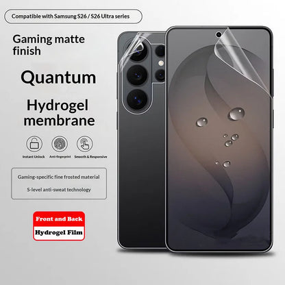 Front Back Full Cover Matte Hydrogel Film for Samsung Galaxy S26 Ultra Clear Soft Clear Screen Protector S26 Plus TPU Film