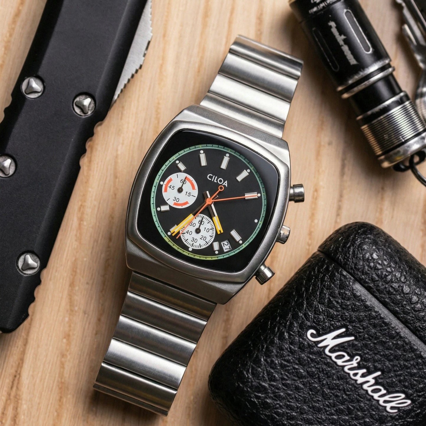 CILOA Men Square Quartz New in Men's Watch Man Watches for Man High Quality Waterproof Automatic Movement Mechanical Male Gift