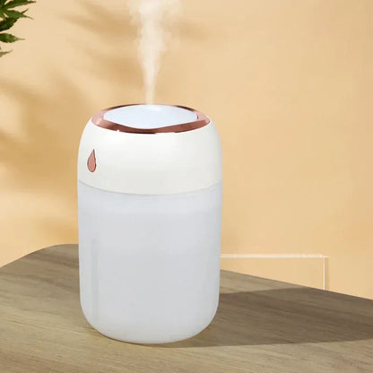 330ml Mini USB Air Humidifier Portable Aroma Diffuser with LED Cool Light for Room Home Car Plant Mist Purifier - Urbizia