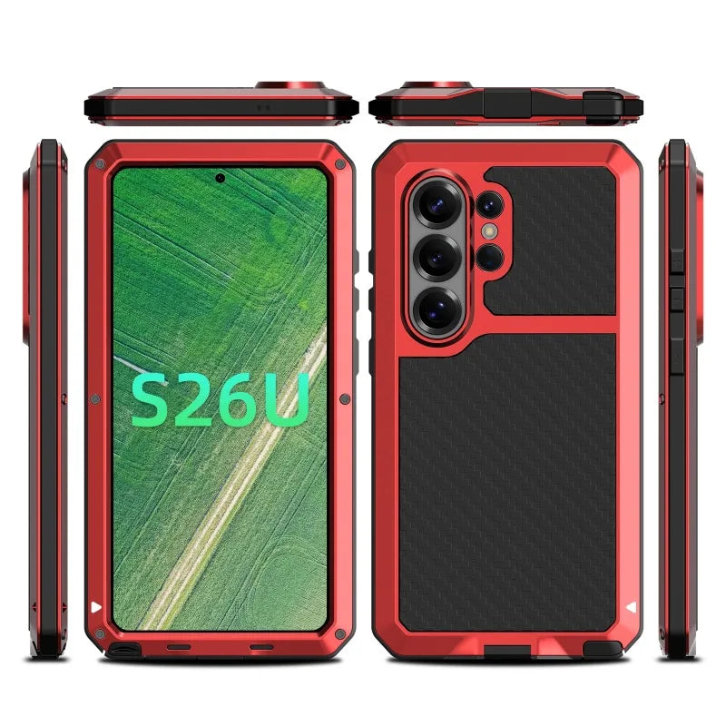 Case For Samsung Galaxy S26 Ultra S25 S24 S23 S22 Ultra Plus Heavy Duty Protection Armor Metal Phone Cover Capa Coque Fundas