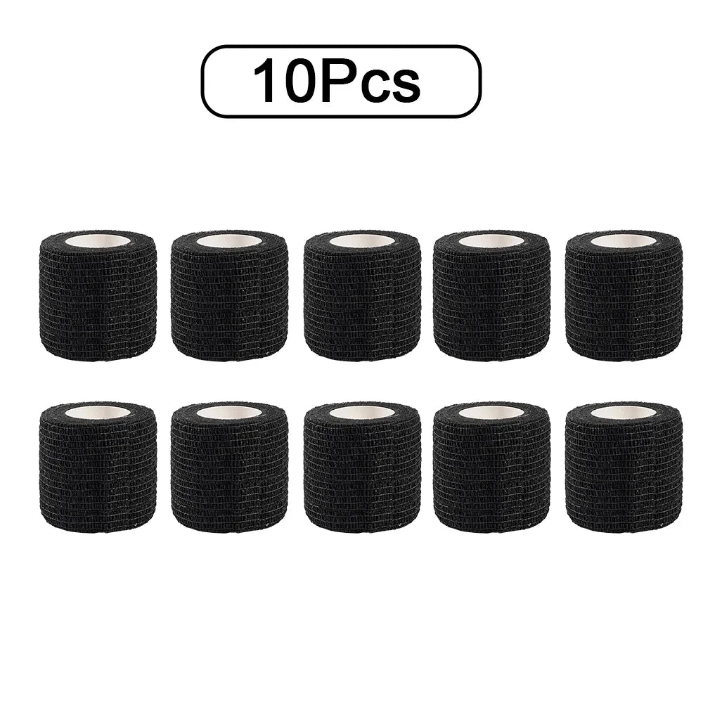 10pcs 2.5/5/10cm Non-Woven Universal Fit for Sports Elastic Foot Support Joint Protection Self-Adhesive Athletic Tape Bandage