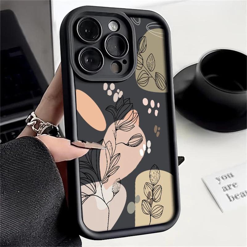 Magnolia Flower Soft TPU Case for iPhone Series