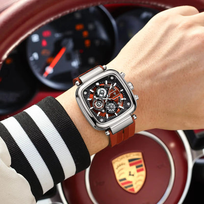 POEDAGAR Luxury Watch For Men Calendar Luminous Waterproof Man Clock Male Chronograph Silicone Sports Men's Quartz Watches Reloj