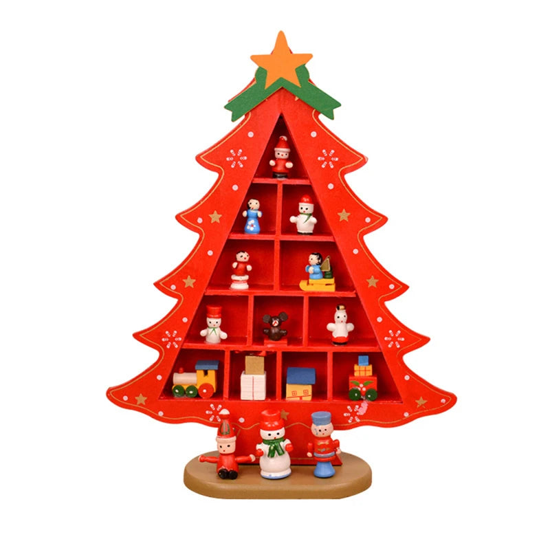 Wooden Christmas Tree – 3D Desktop Ornament