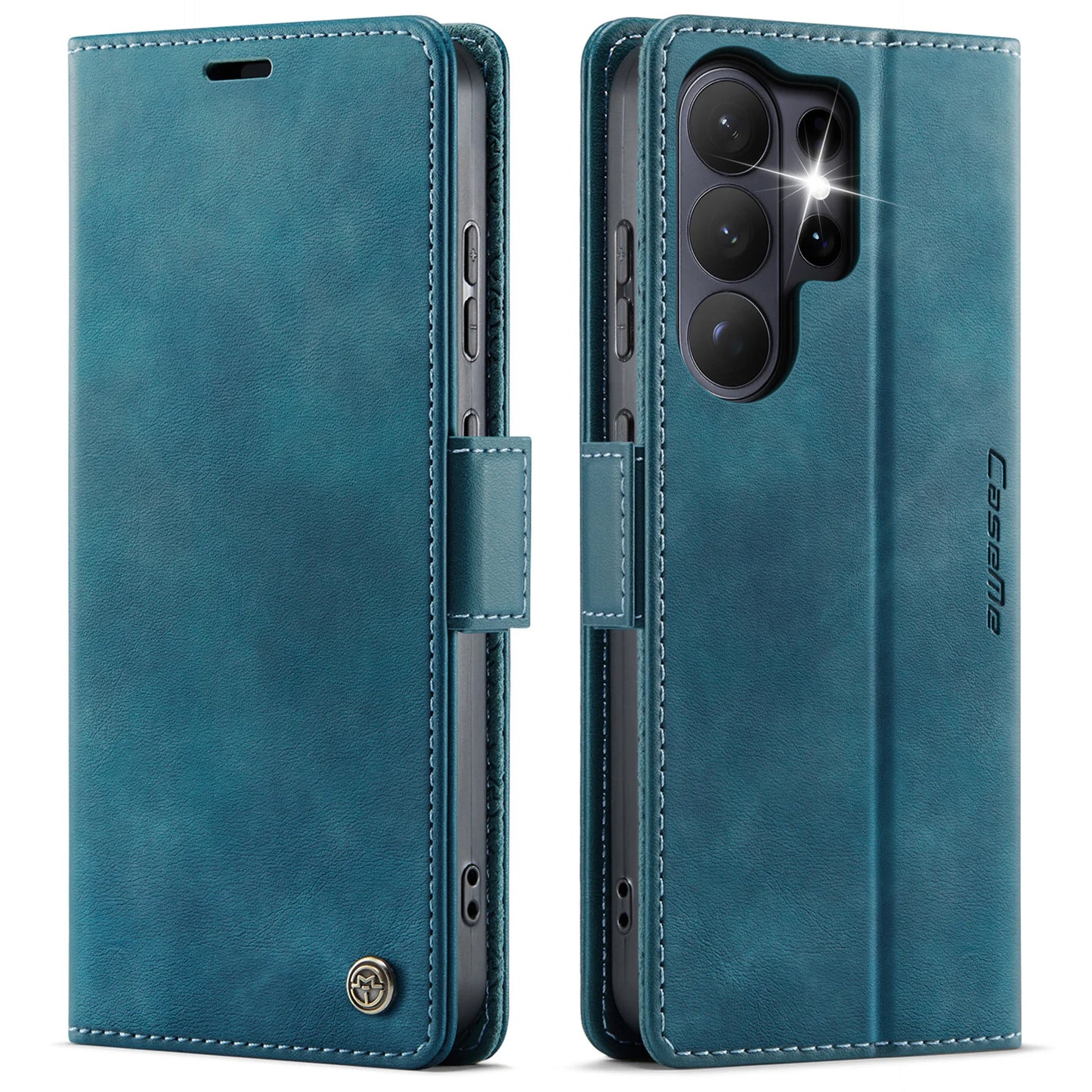 CaseMe Retro Magnetic PU Leather Wallet Phone Case For Samsung Galaxy S26/S26 Plus/S26 Ultra Shockproof Card Holder Pocket Cover