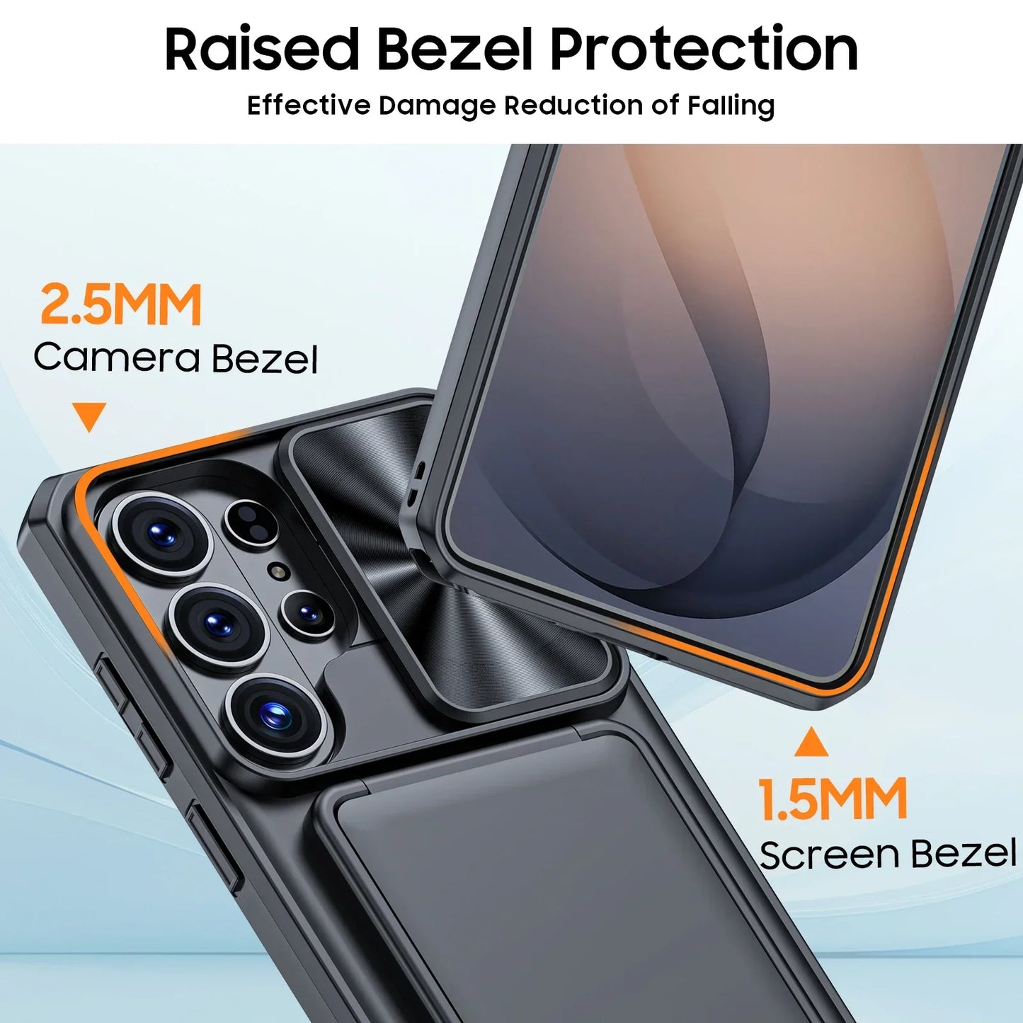 618 Hot Deals For Samsung Galaxy S26 Ultra Phone Case,with Cards Holder (FIFD Blocking) Shockproof Wallet Phone Case-Black