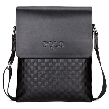 Men's Checkered Shoulder Bag, Casual Crossbody Bag, Small Bag, Checkered Hanging Bag