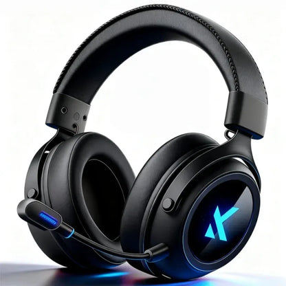 MCHOSE X9 Wireless Headworn Game 7.1 Headset Bluetooth 2.4G Three Mode 53mm Aluminum Foil Polymer Diaphragm eSports Gift Headset - Urbizia