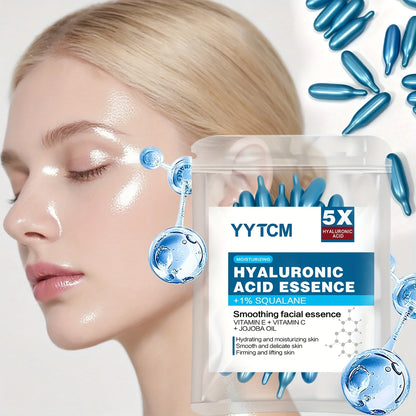Hyaluronic Acid Deep Moisturizing Capsule Essence, Deep Moisturizing and Brightening Skin Essence (0.4g X 30 Capsules)/Bag - 1 B