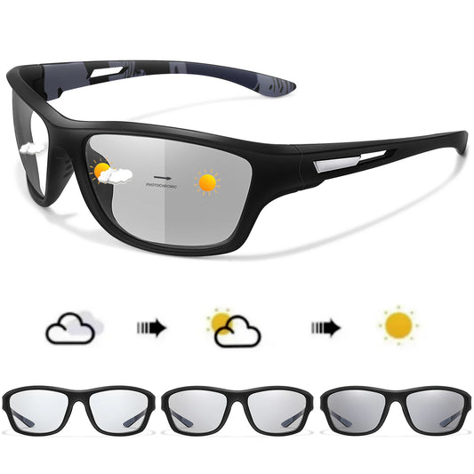 Photochromic Motorcycle Sunglasses Men Women Outdoor Cycling Driving Hiking Eyewear Fishing UV400 Protection Goggles